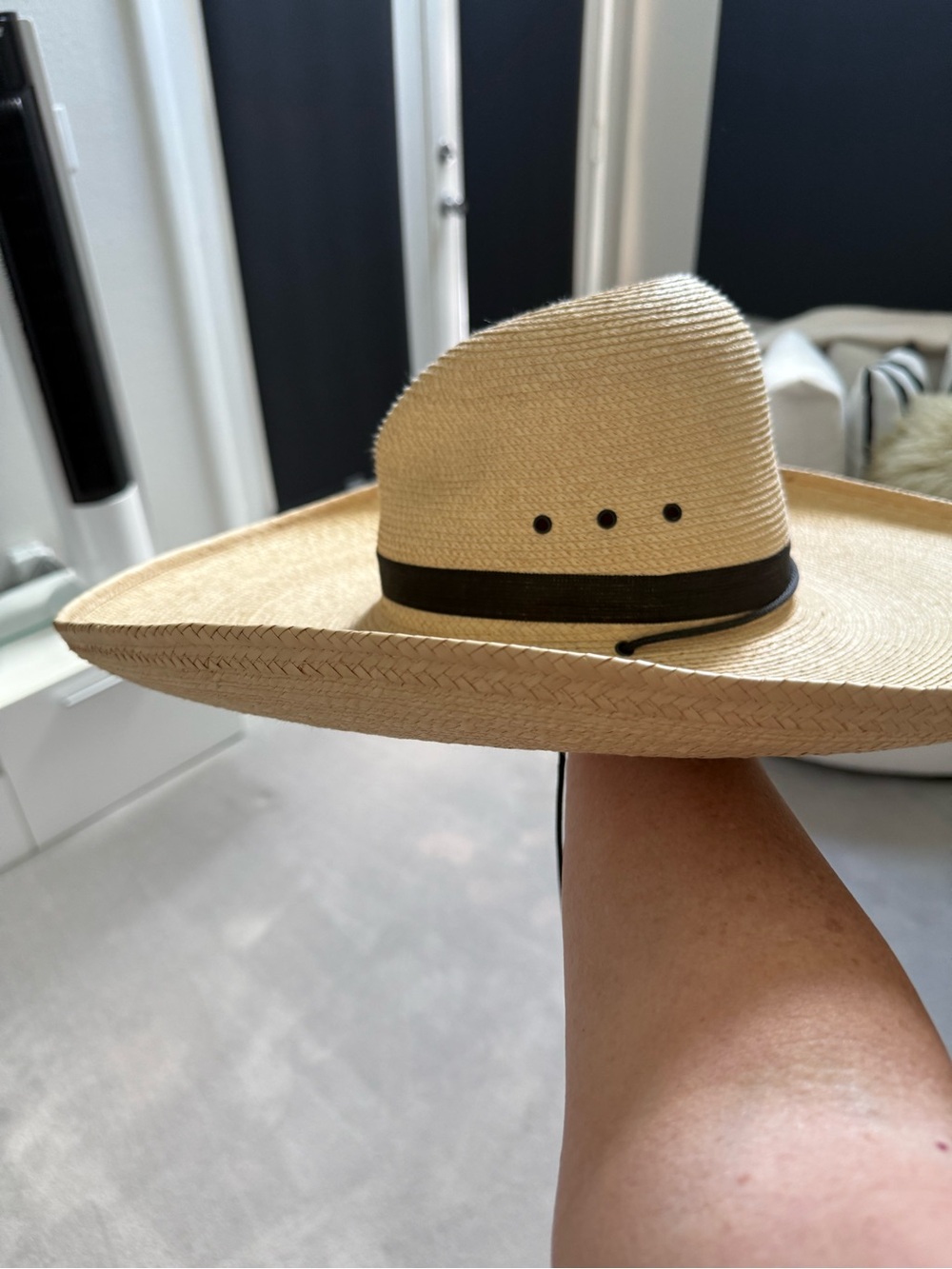 Sun Body palm leaf Hat with Black Band